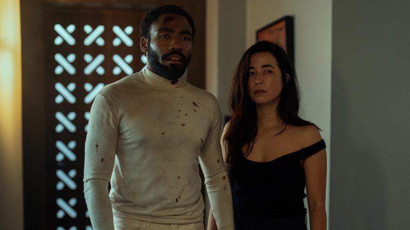 Maya Erskine and Gonald Glover in Mr. and Mrs. Smith.