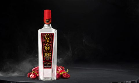 spicy hot ones vodka heat check bottle imagery 2