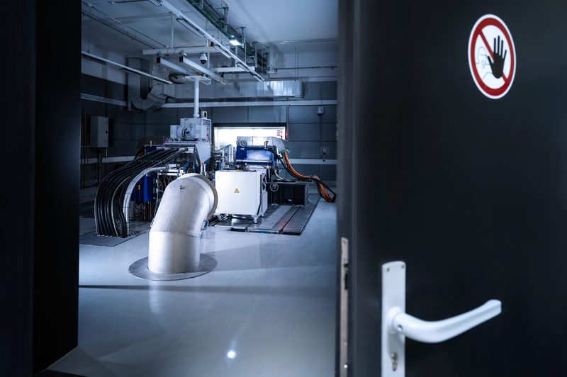 Inside an Audi Formula Racing GmbH Audi Power Unit test bench.