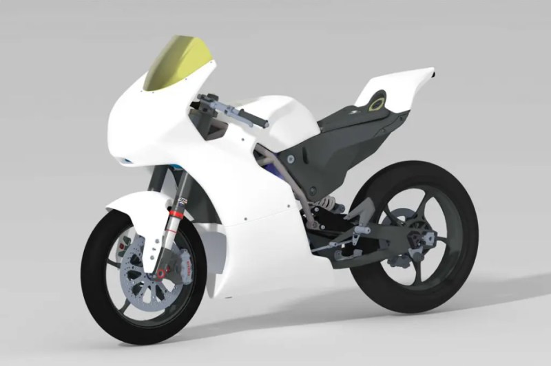 Krämer APX-350 MA purpose-built racing motorcycle makes over 50 horsepower and weighs under 255 pounds.