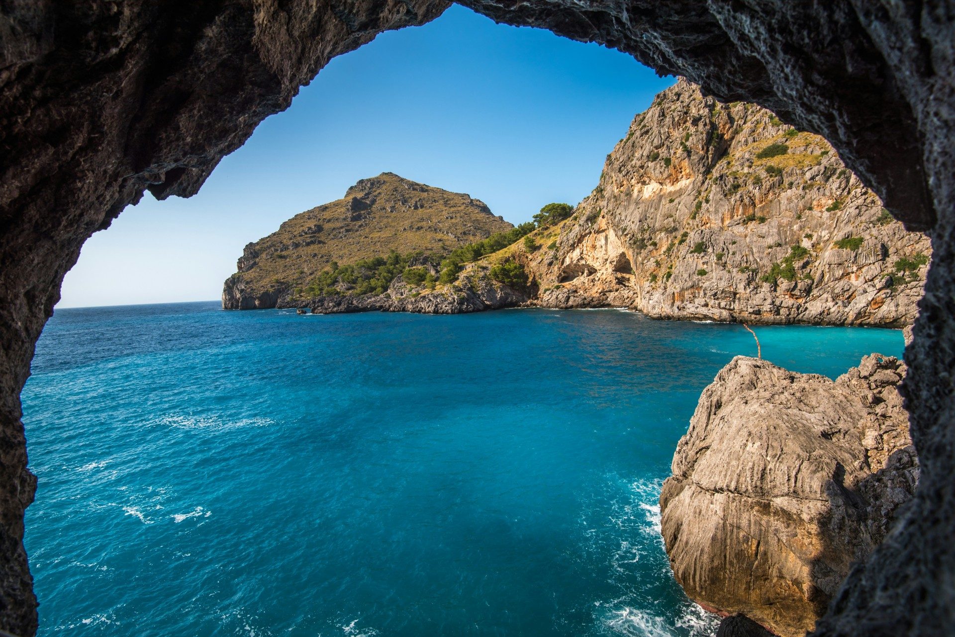 Rock formations around Mallorca, Spain