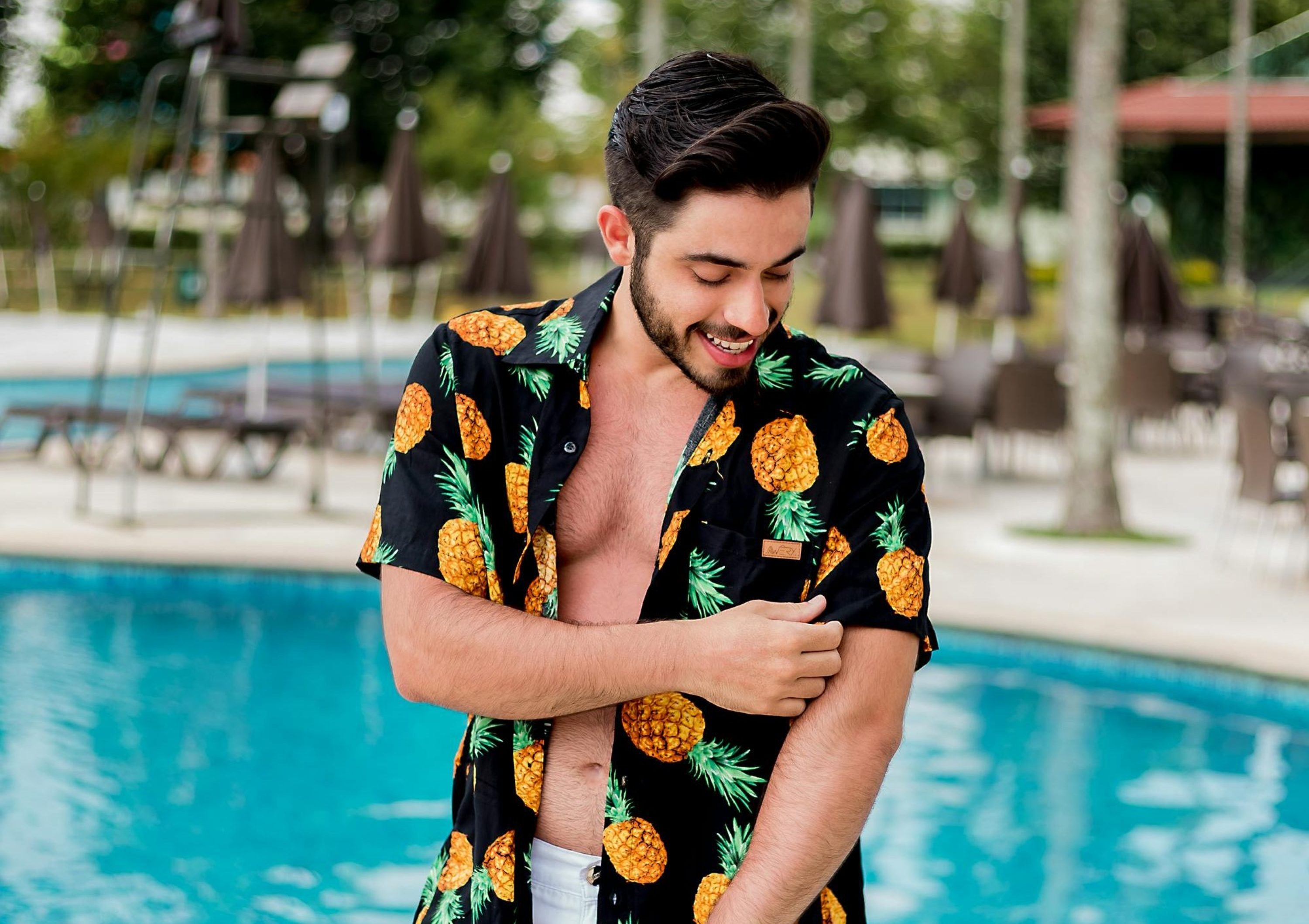 Man at the pool