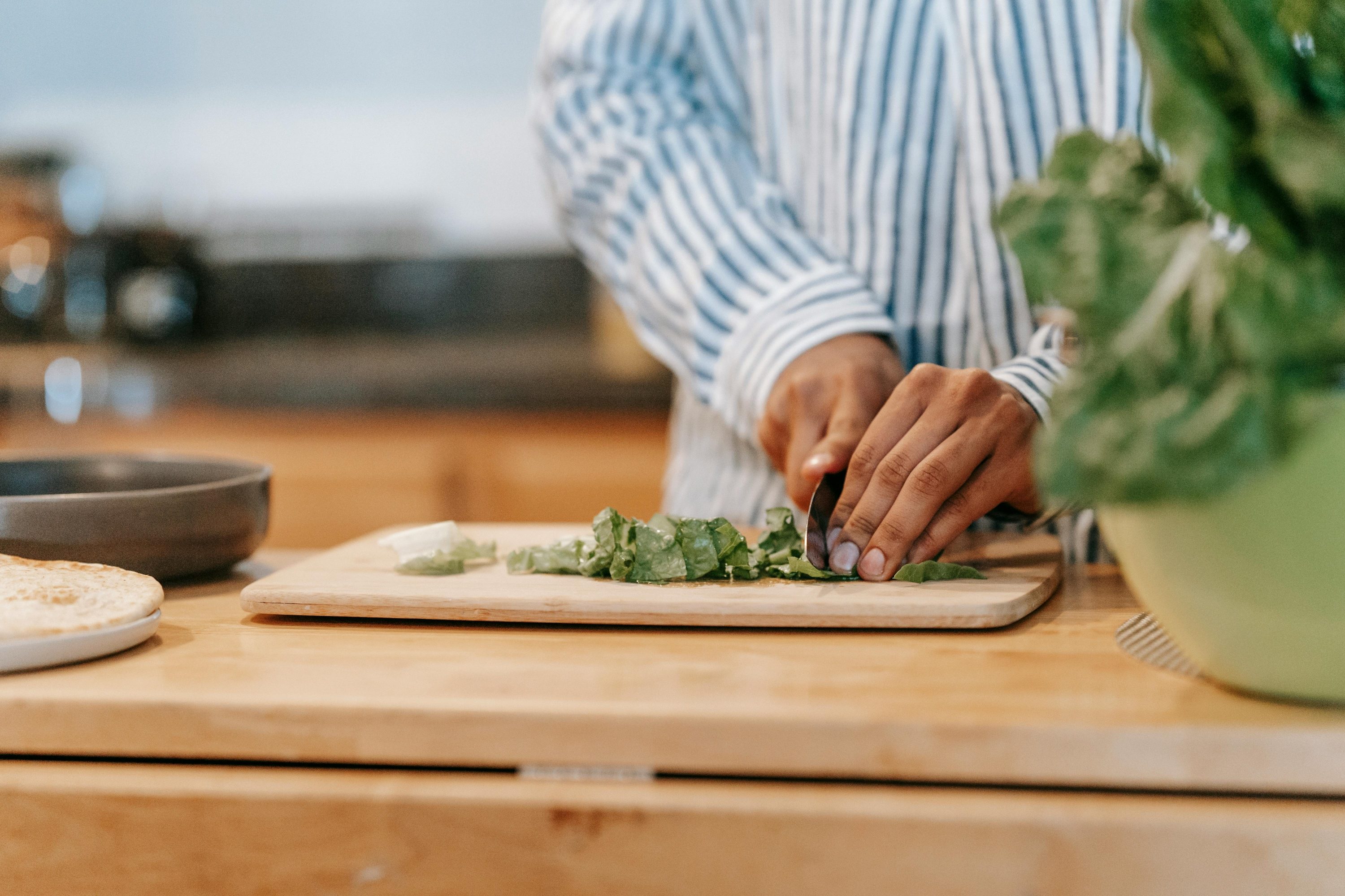 Man preparing food