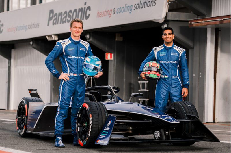 Maserati MSG Formula E drivers Maximilian Günther and Jehan Daruvala.