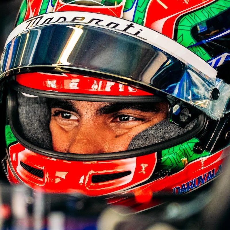 Maserati MSG Racing driver Jehan Daruvala during the Shanghai e-Prix Race.