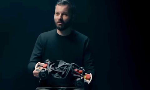 Mate Rimac, Bugatti Rimac CEO holding a model he used to get the go-ahead for his vision of a new hypercar.