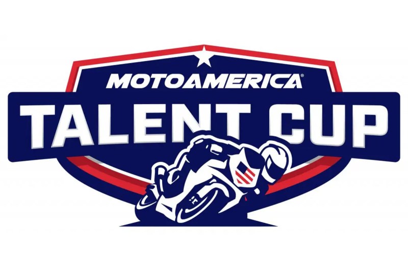 MotoAmerica Talent Cup logo on white background.