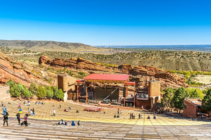 Spectator view at Red Rocks Amphitheatre