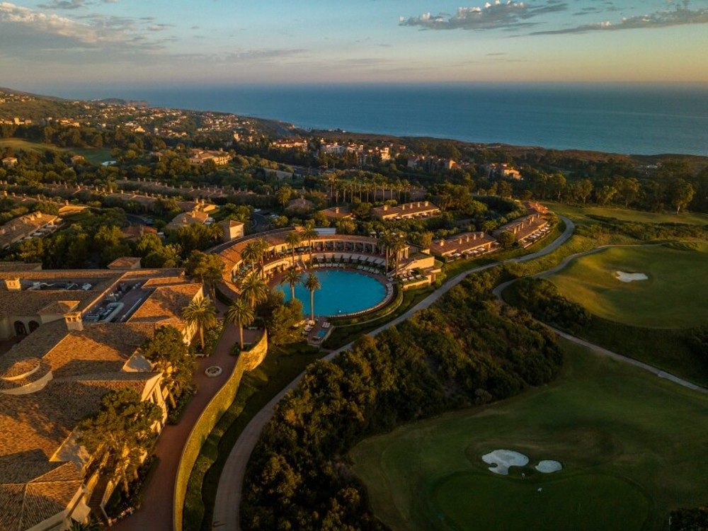 Aerial photo of The Resort at Pelican Hill