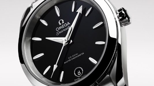 black dial Omega Seamaster Aqua Terra