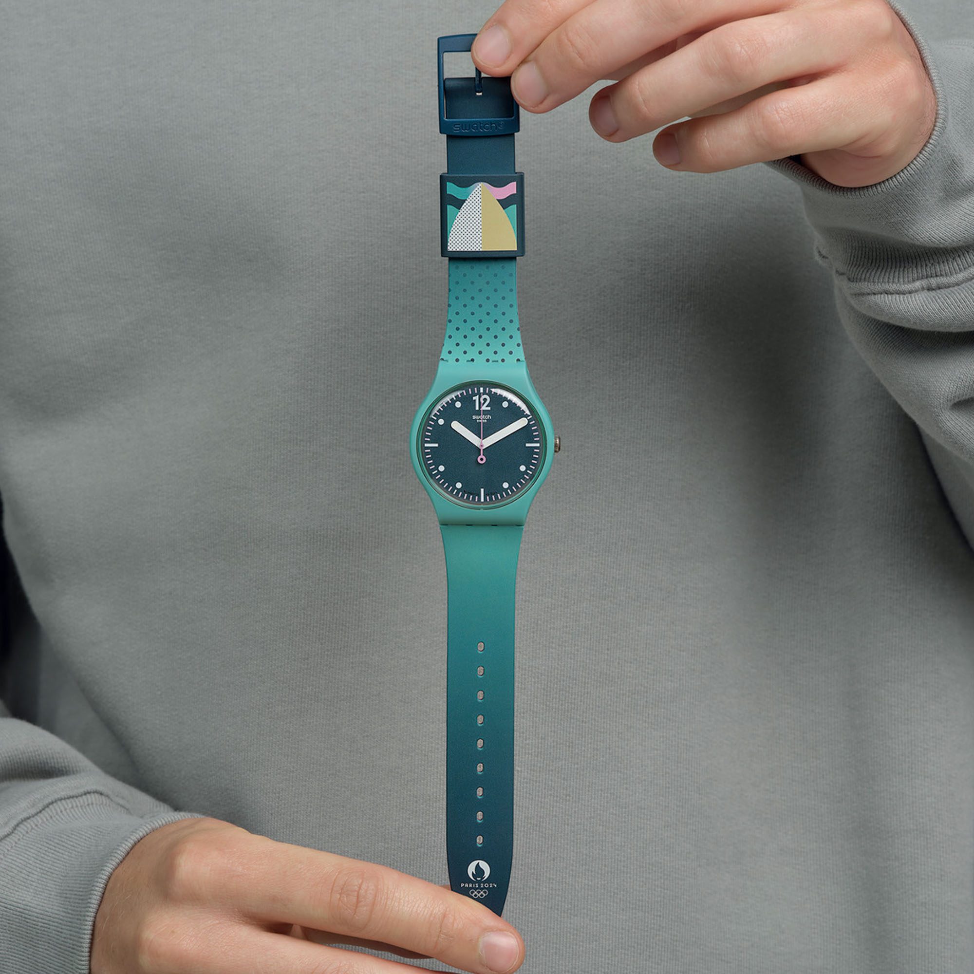 Swatch Green Backside Wave
