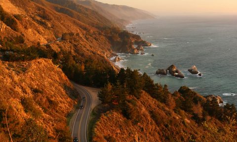 road near ocean