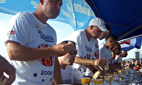 Nathan's Famous Hot Dog Eating Contest.