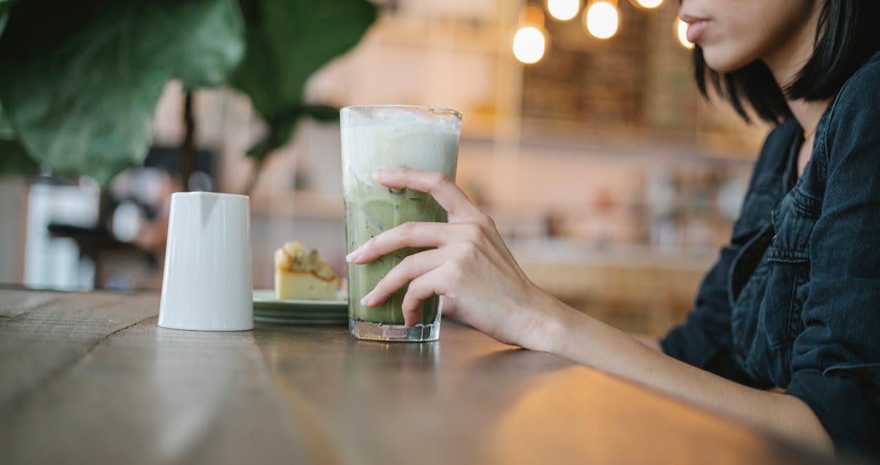 iced matcha latte