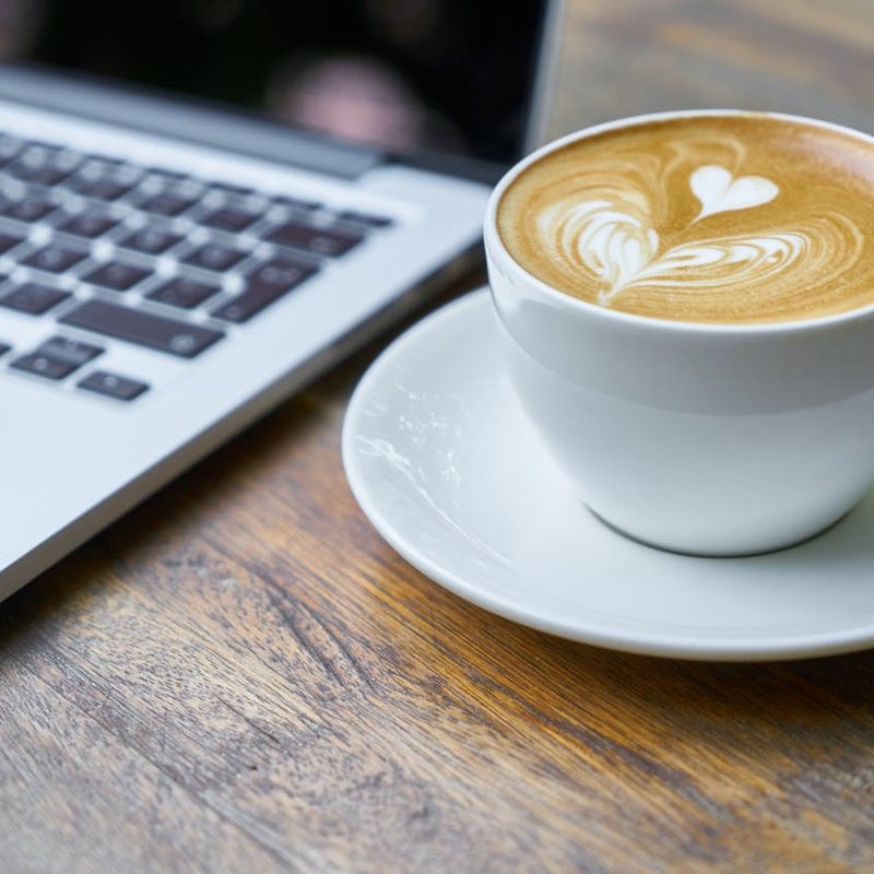 Latte with art