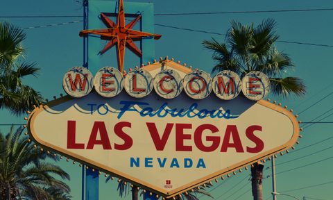 Welcome to Las Vegas road sign