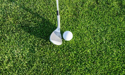 golf ball on grass