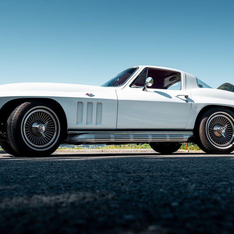 white 1966 Chevrolet Corvette C2
