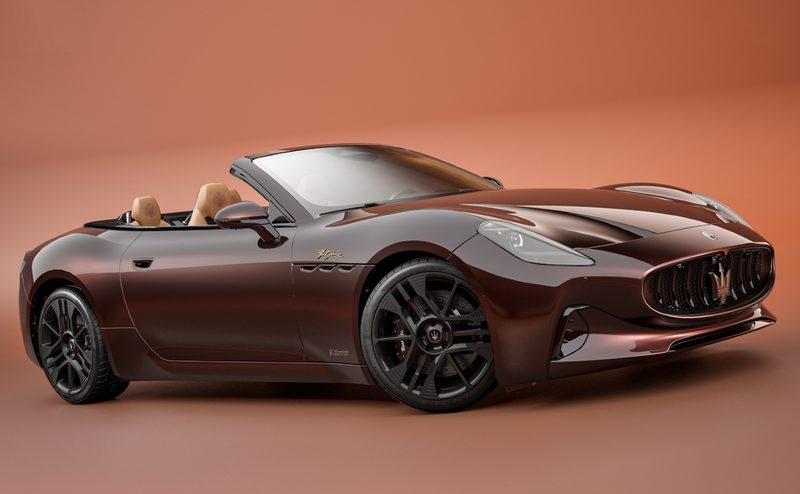 2025 Maserati GranCabrio Folgore Tignanello 100% electric luxury convertible.