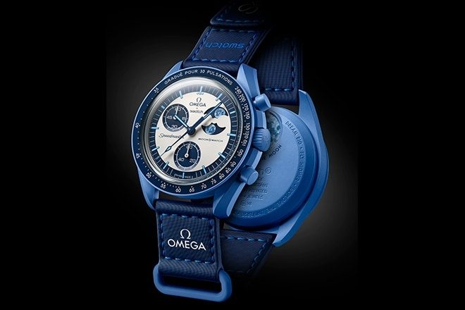 moonswatch blue watch