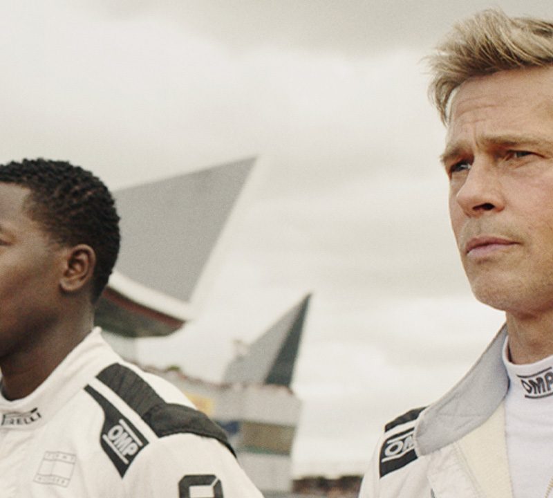 Demson Idris and Brad Pitt in F1