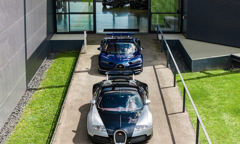 Bugatti Chiron and Veyron comprise the majority of Bugattis on the road now.