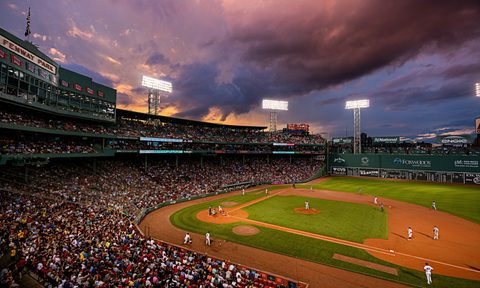 Fenway Park under the lights