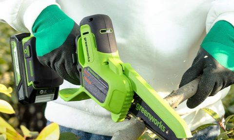 Greenworks 24v mini chainsaw Prime Day deal