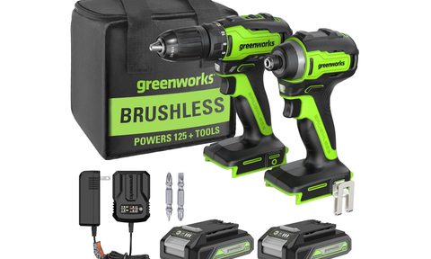 Greenworks cordless drill set prime day deal
