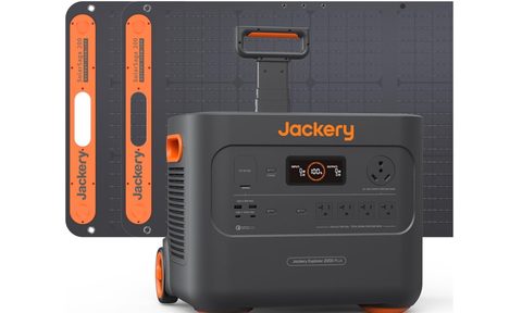 Jackery Solar Generator 2000 Plus early Prime Day deal with two solar panels