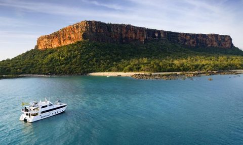 Cruise ship in Kimberley Region, Australia