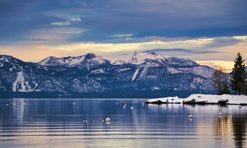 Mountains surrounding Lake Tahoe