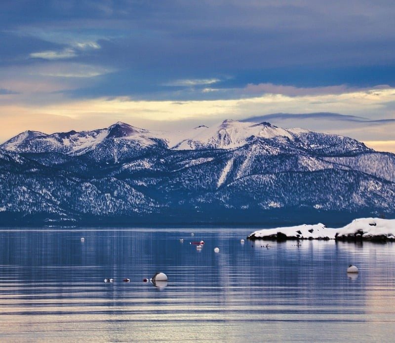 Mountains surrounding Lake Tahoe