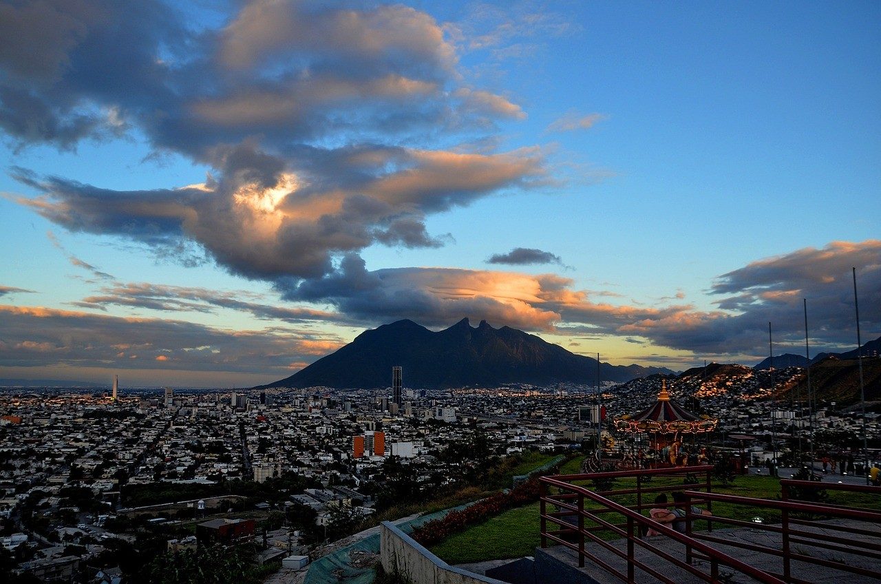 Monterrey, Mexico with mountains