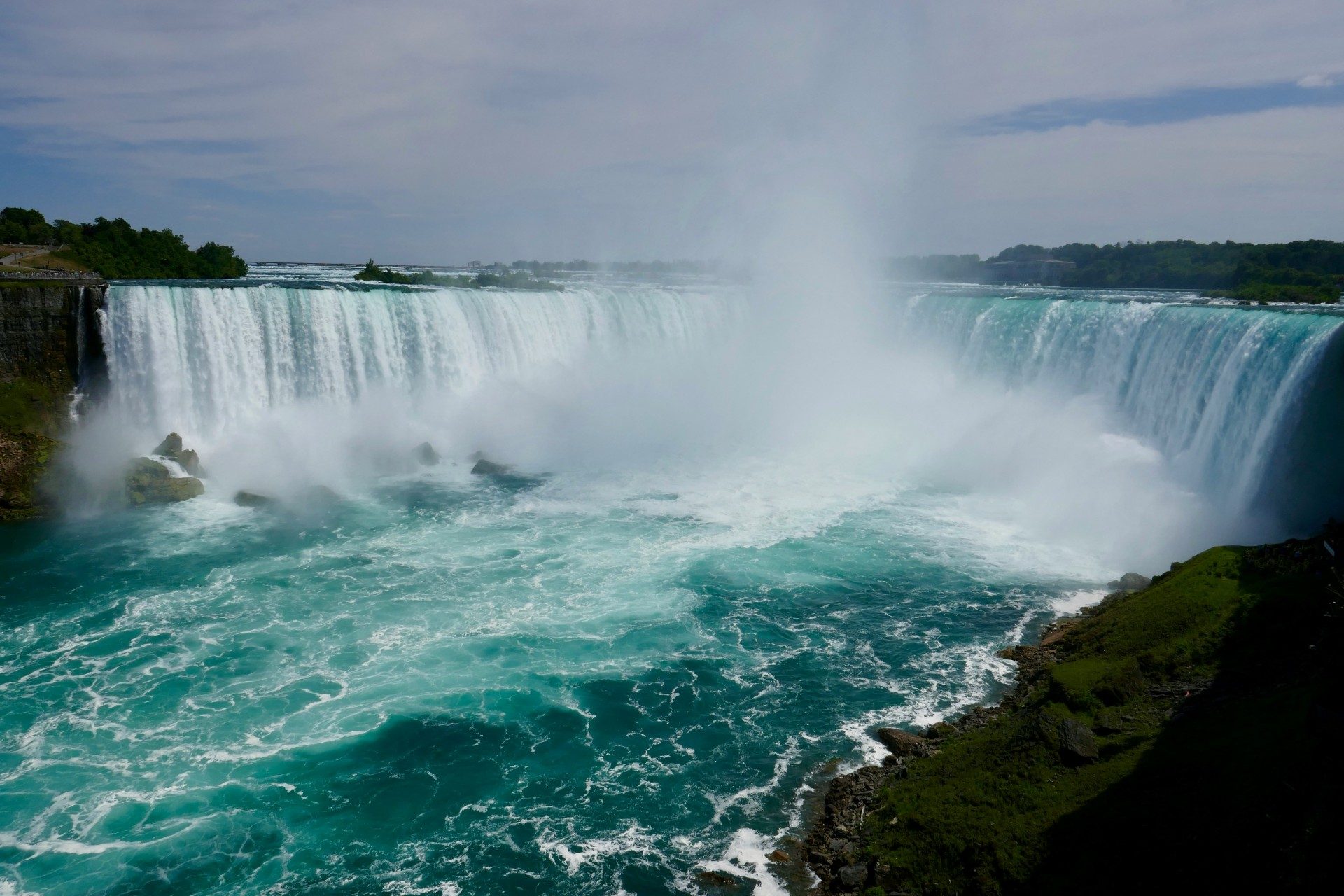 Overhead picture Niagara Falls