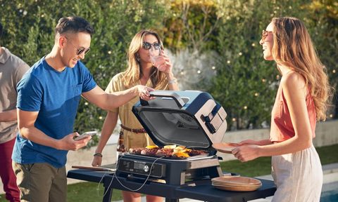 Ninja OG951 Woodfire Grill used for cookout