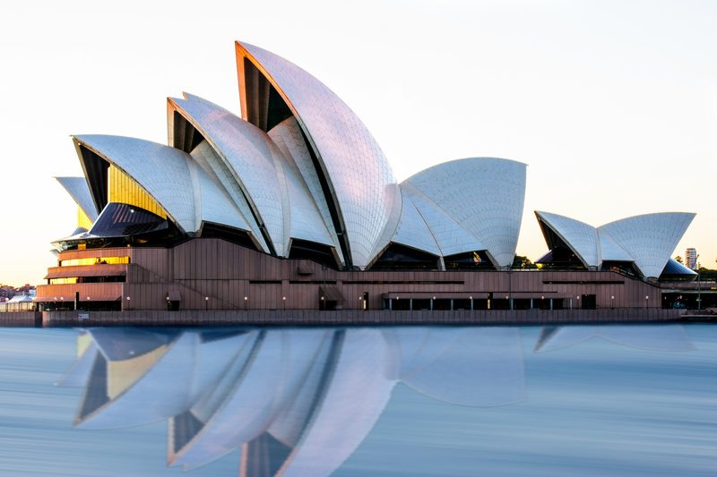 waterside view of Sydney Opera House