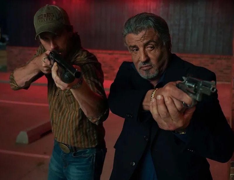 Sylvester Stallone wields a gun in Tulsa King