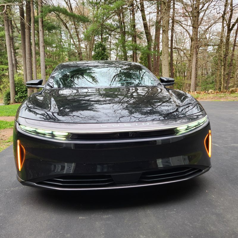 This shiny Lucid Air Touring EV showed up in my driveway for a week's trial.