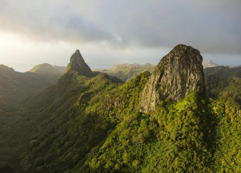 Mountains on Ua Pou, Marquesas Islands