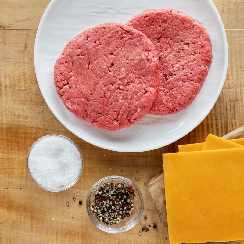 Verde Farms patties on a plate