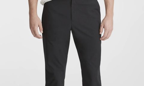 Vince Men's Dobby Chinos worn for early Prime deal up close