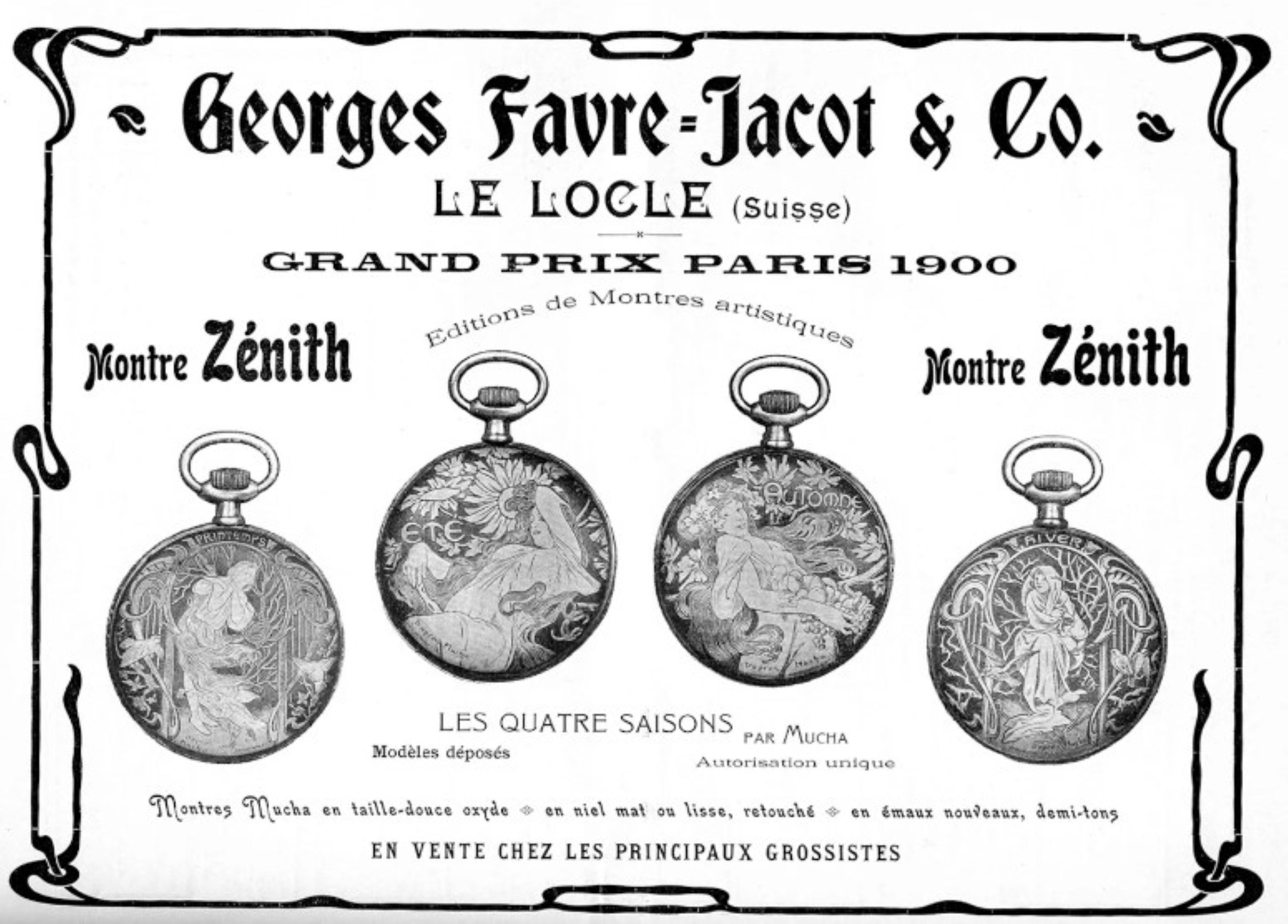 Zenith advertisment from 1900