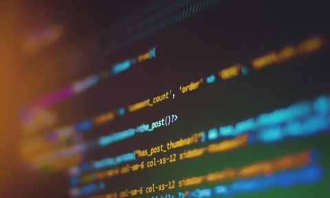 it outage airports businesses computer code on screen