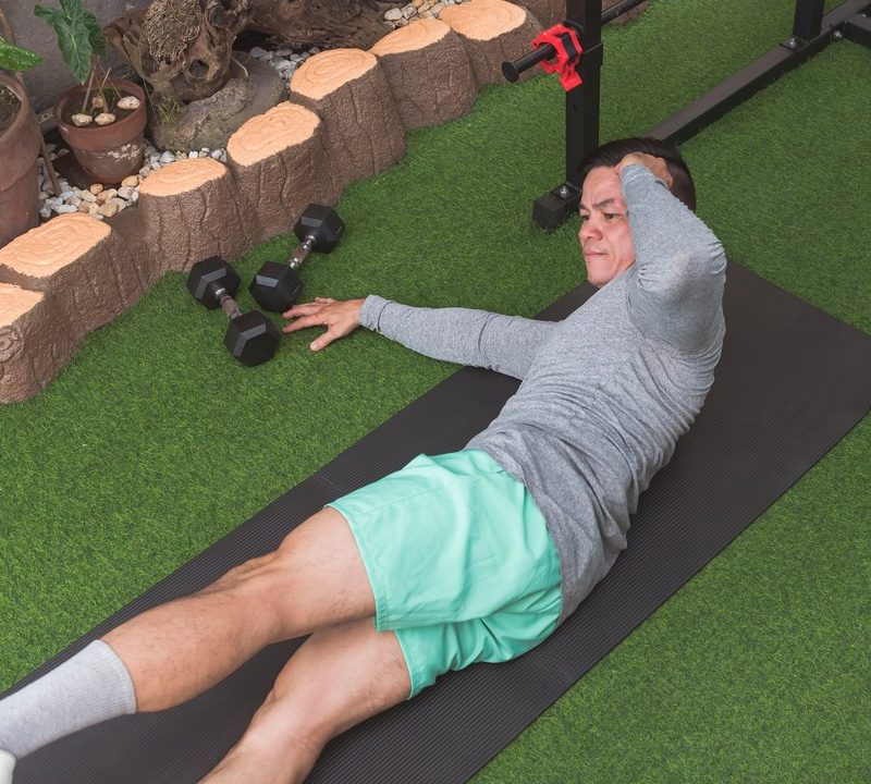 Side oblique crunches.