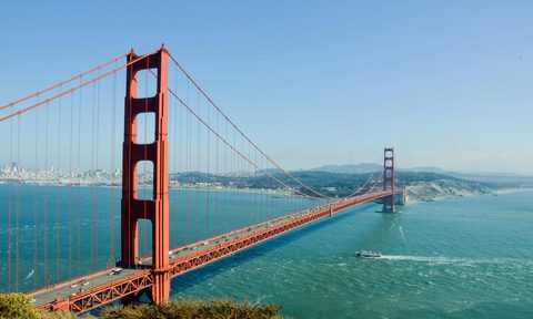 view of the golden gate bridge in san francisco