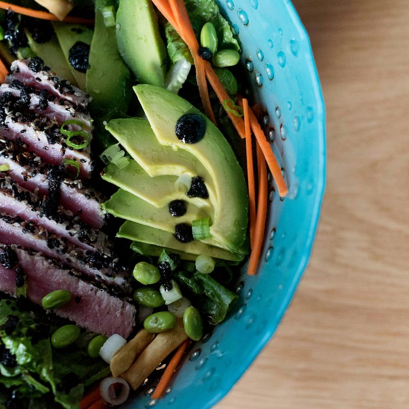 Ahi tuna with avocado