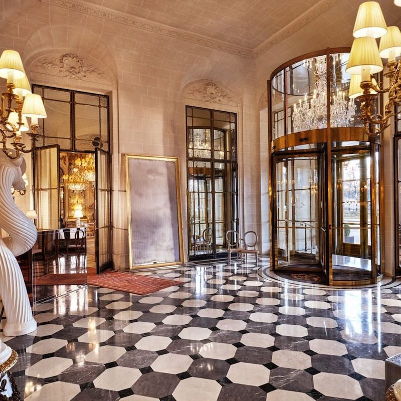 Lobby at the Le Meurice, Dochester Collection hotel