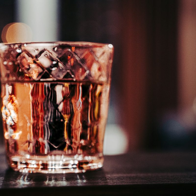 Whiskey in a glass