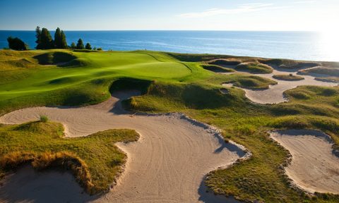 The Bluffs course at Arcadia Bluffs Golf Course.